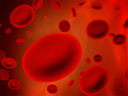 Many red erythrocytes, floating on an artery Stock Photo - Budget Royalty-Free & Subscription, Code: 400-05362715