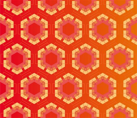 Geometric pattern (seamless) in yellow, red, pink, orange Stock Photo - Budget Royalty-Free & Subscription, Code: 400-05363564