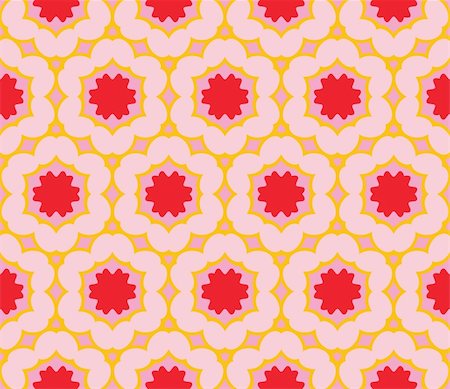 simsearch:400-08158857,k - Pattern with large brightly colored flowers (seamless) in red, pink, orange Photographie de stock - Aubaine LD & Abonnement, Code: 400-05363567