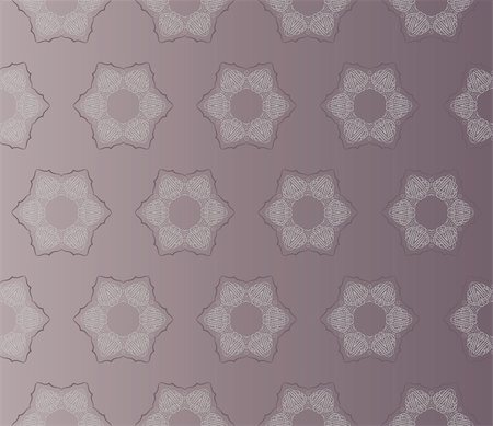 Stylish damask pattern with seamless flowers on an (editable) brown background Stock Photo - Budget Royalty-Free & Subscription, Code: 400-05363571