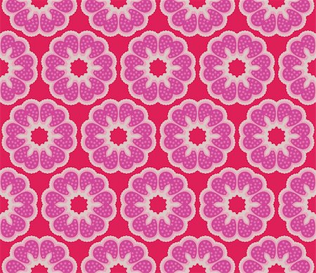 simsearch:400-05730150,k - Seamless pattern with romantic flowers with polkadots Stock Photo - Budget Royalty-Free & Subscription, Code: 400-05363595
