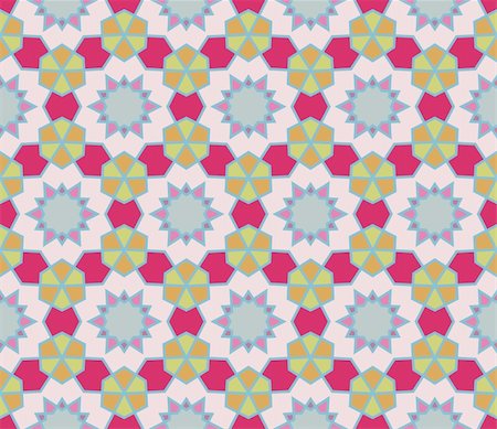 simsearch:400-05363622,k - Seamless retro pattern with geometric shapes, lines and stars Stock Photo - Budget Royalty-Free & Subscription, Code: 400-05363591