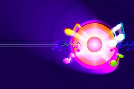 simsearch:400-04659104,k - Colorful and powerful music background Photographie de stock - Aubaine LD & Abonnement, Code: 400-05363682