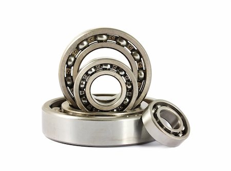 simsearch:400-06891668,k - Steel ball bearings isolated on a white background Fotografie stock - Microstock e Abbonamento, Codice: 400-05363867