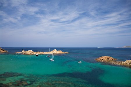 simsearch:851-02963102,k - Pregonda beach at Menorca island in Spain Stock Photo - Budget Royalty-Free & Subscription, Code: 400-05363874