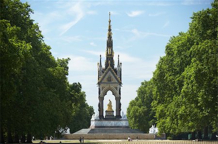 Tourists In Front Of Albert Memorial, London, England Foto de stock - Super Valor sin royalties y Suscripción, Código: 400-05374523