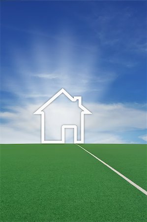 phanlop88 (artist) - House on the lawn Fotografie stock - Microstock e Abbonamento, Codice: 400-05375093