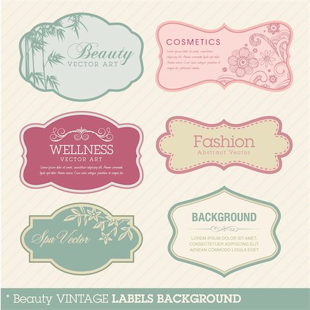 simsearch:400-05699632,k - Vintage vector label templates Foto de stock - Super Valor sin royalties y Suscripción, Código: 400-05375396