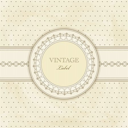 Vector vintage pattern for  invitation Stock Photo - Budget Royalty-Free & Subscription, Code: 400-05375539