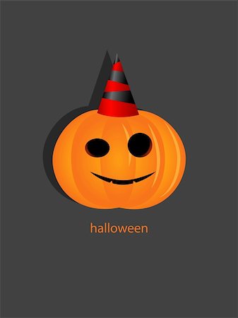 simsearch:400-07103646,k - Vector halloween picture with pumpkin Stock Photo - Budget Royalty-Free & Subscription, Code: 400-05375543