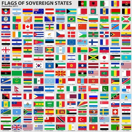 flag of south africa - Vector set of Flags of world sovereign states (September 2011). New flags of Libya, South Sudan, Myanmar, Malawi. Stock Photo - Budget Royalty-Free & Subscription, Code: 400-05375929