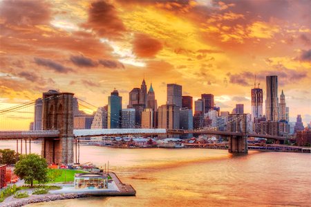 Lower Manhattan in New York City. Stock Photo - Budget Royalty-Free & Subscription, Code: 400-05376489