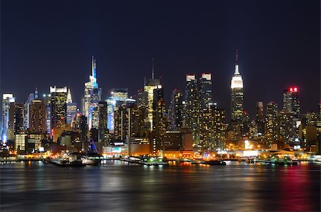 New York City skyline viewed from Weehawken, New Jersey. Stock Photo - Budget Royalty-Free & Subscription, Code: 400-05376504