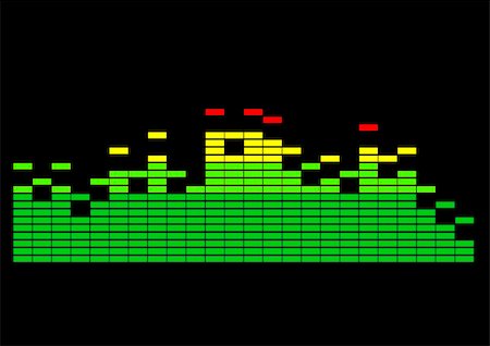 simsearch:400-05106212,k - Equalizer showing spectral structure of a spectrum Photographie de stock - Aubaine LD & Abonnement, Code: 400-05376708