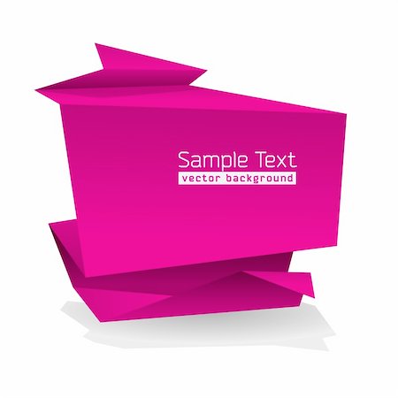 Abstract Origami Shape With Space For Text Stock Photo - Budget Royalty-Free & Subscription, Code: 400-05376949