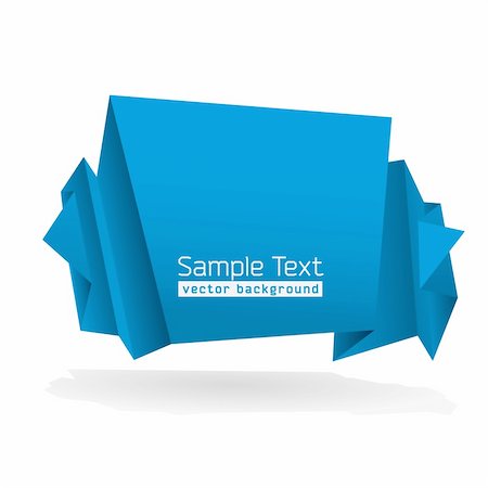 Abstract Origami Shape With Space For Text Stock Photo - Budget Royalty-Free & Subscription, Code: 400-05376951