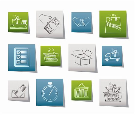simsearch:400-05915003,k - Shipping and logistic icons - vector icon set Stock Photo - Budget Royalty-Free & Subscription, Code: 400-05377129