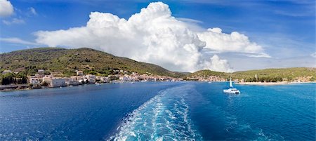 Panoramic view of croatian town Vis Stock Photo - Budget Royalty-Free & Subscription, Code: 400-05377150