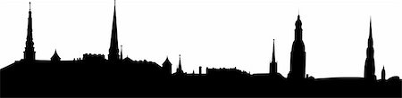 paunovic (artist) - Panoramic city - vector Stockbilder - Microstock & Abonnement, Bildnummer: 400-05378375