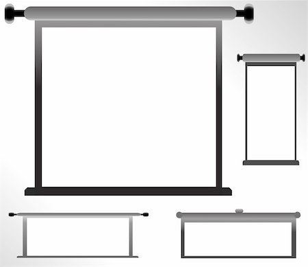 simsearch:400-03962263,k - Set of blank, realistic vector advertising constructions Fotografie stock - Microstock e Abbonamento, Codice: 400-05378816