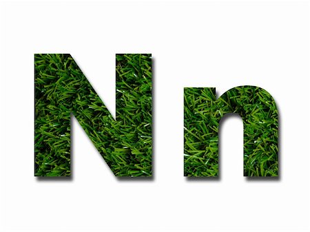 simsearch:400-06570126,k - Cutout letters of the alphabet made from grass Photographie de stock - Aubaine LD & Abonnement, Code: 400-05379141