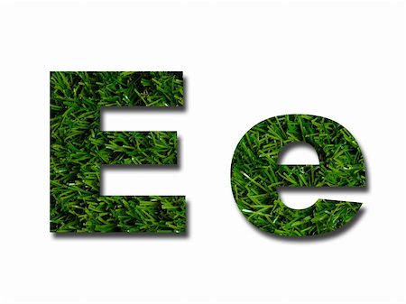 simsearch:400-06570125,k - Cutout letters of the alphabet made from grass Photographie de stock - Aubaine LD & Abonnement, Code: 400-05379150