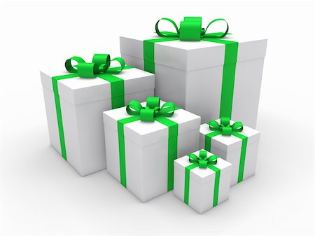 simsearch:400-06408037,k - 3d green gift box christmas surprise celebration Photographie de stock - Aubaine LD & Abonnement, Code: 400-05379257