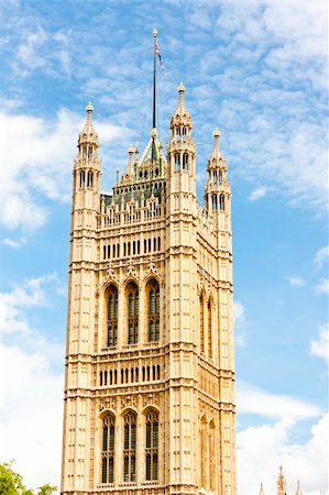 simsearch:400-07314560,k - Victoria Tower, Westminster Palace, London, Great Britain Fotografie stock - Microstock e Abbonamento, Codice: 400-05379624