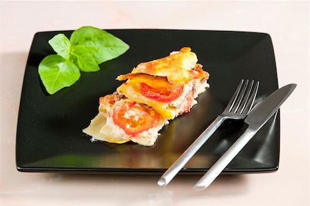 lasagna with minced turkey meat and tomatoes Stock Photo - Budget Royalty-Free & Subscription, Code: 400-05379902