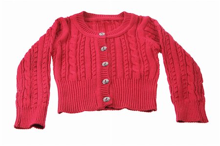 simsearch:400-05370173,k - Red Baby Cardigan on White Background Foto de stock - Super Valor sin royalties y Suscripción, Código: 400-05370173