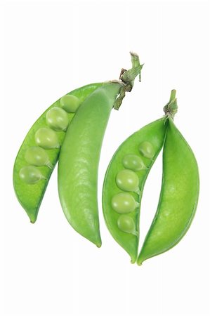 simsearch:400-05744513,k - Sugar Snap Peas on White Background Stock Photo - Budget Royalty-Free & Subscription, Code: 400-05370191