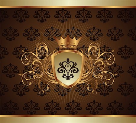 simsearch:400-04337889,k - Illustration gold invitation frame or packing - vector Stock Photo - Budget Royalty-Free & Subscription, Code: 400-05370734