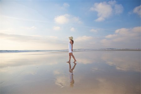 woman at Castilnovo Beach in Cadiz Andalusia Spain Stock Photo - Budget Royalty-Free & Subscription, Code: 400-05371454