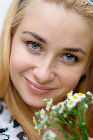 portrait photo teenage girl long blonde hair'''' - Close-up portrait of a smiling young girl Stock Photo - Budget Royalty-Free & Subscription, Code: 400-05371469