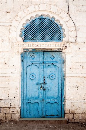 east africa houses - doorway in massawa eritrea with ottoman influence Stock Photo - Budget Royalty-Free & Subscription, Code: 400-05371946