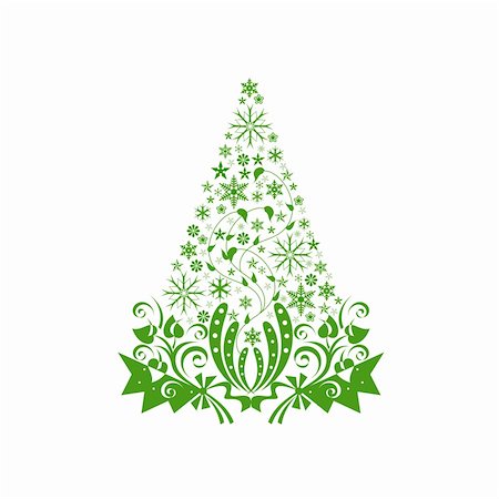 Beautiful christmas decoration isolated on white background Stock Photo - Budget Royalty-Free & Subscription, Code: 400-05372251