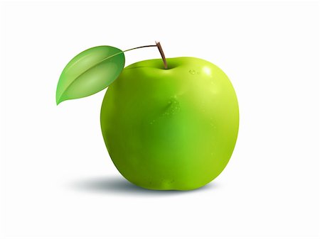 simsearch:400-04727937,k - An image of a beautiful green apple Stockbilder - Microstock & Abonnement, Bildnummer: 400-05372685