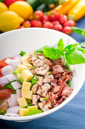 fresh classic caesar salad ,healthy meal Photographie de stock - Aubaine LD & Abonnement, Code: 400-05384893