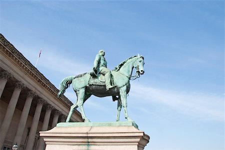 statue man horse - A Statue of Prince Albert Husband of Queen Victoria outside St Georges Hall Liverpool Stock Photo - Budget Royalty-Free & Subscription, Code: 400-05385323