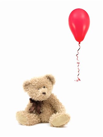 furry teddy bear - A teddy bear isolated against a white background Stock Photo - Budget Royalty-Free & Subscription, Code: 400-05385861