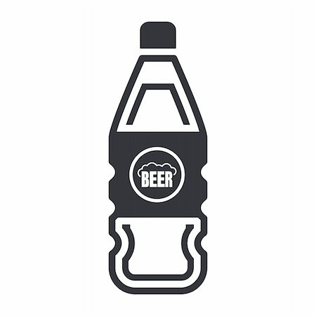 Vector illustration of beer bottle icon Photographie de stock - Aubaine LD & Abonnement, Code: 400-05386807