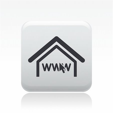 symbols in computers wifi - Vector illustration of modern single icon depicting a web connection at home Stock Photo - Budget Royalty-Free & Subscription, Code: 400-05386919
