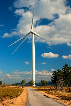 simsearch:400-04339274,k - Wind turbine, renewable energy source. Fotografie stock - Microstock e Abbonamento, Codice: 400-05386971