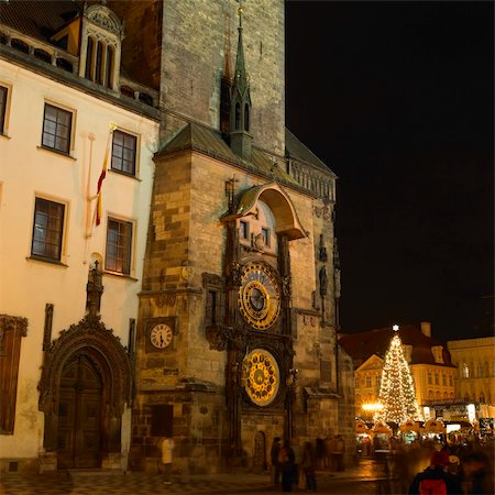 simsearch:400-05690668,k - Horloge, Old Town Square, Prague, Czech Republic Stockbilder - Microstock & Abonnement, Bildnummer: 400-05387054