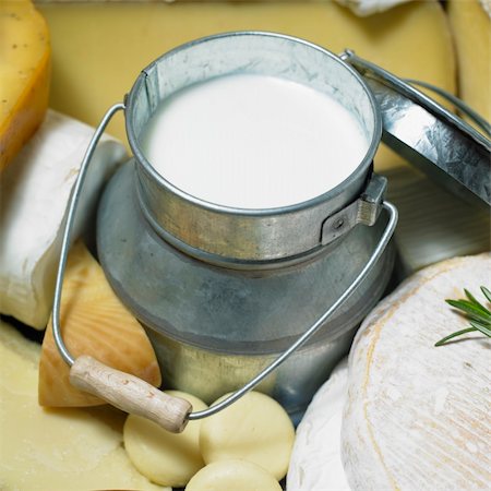 cheese still life with milk Stock Photo - Budget Royalty-Free & Subscription, Code: 400-05387175