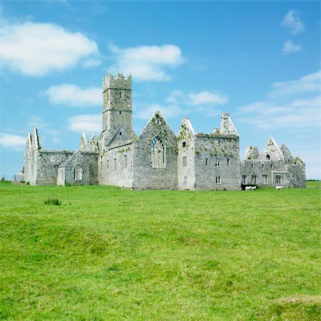 simsearch:400-05897066,k - Ross Errilly Priory, County Galway, Ireland Stock Photo - Budget Royalty-Free & Subscription, Code: 400-05387286