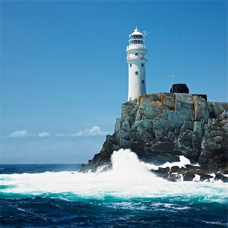 phbcz (artist) - lighthouse, Fastnet Rock, County Cork, Ireland Stockbilder - Microstock & Abonnement, Bildnummer: 400-05387313