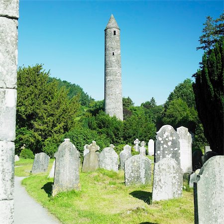 simsearch:400-05899180,k - St. Kevin´s Monastery, Glendalough, County Wicklow, Ireland Stock Photo - Budget Royalty-Free & Subscription, Code: 400-05387347