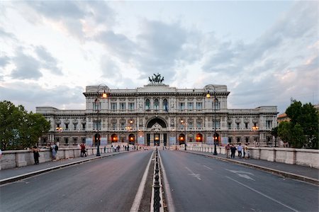View at the Supreme Court of Cassation of Italy in Rome Stockbilder - Microstock & Abonnement, Bildnummer: 400-05387766