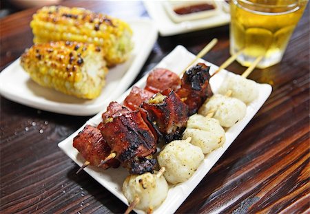 Traditional yakitori chicken Stock Photo - Budget Royalty-Free & Subscription, Code: 400-05388019